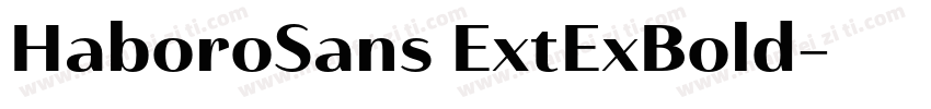 HaboroSans ExtExBold字体转换